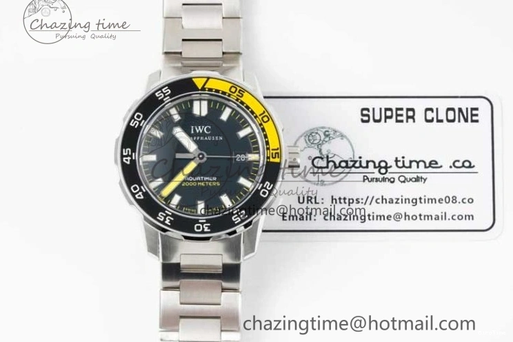 MIROTIME 0315 Durable Aquatimer Automatic SS RSF 1:1 Best Edition Black Yellow Dial on SS Bracelet A 7071